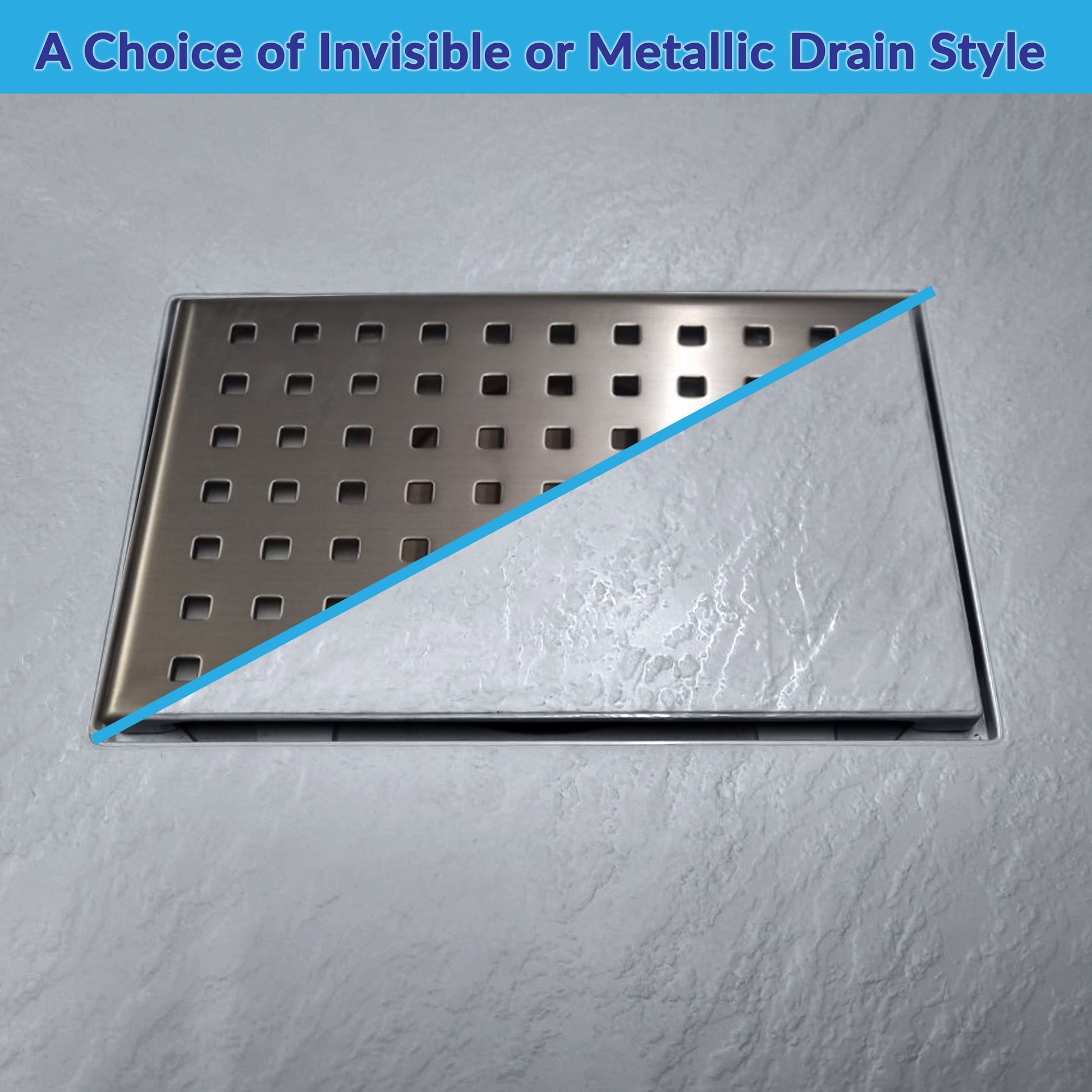 SMC Shower Base Pan Drain System – Curbless Non-Slip Wetroom Floor Tray, Durable Lightweight Sheet Moulding Compound