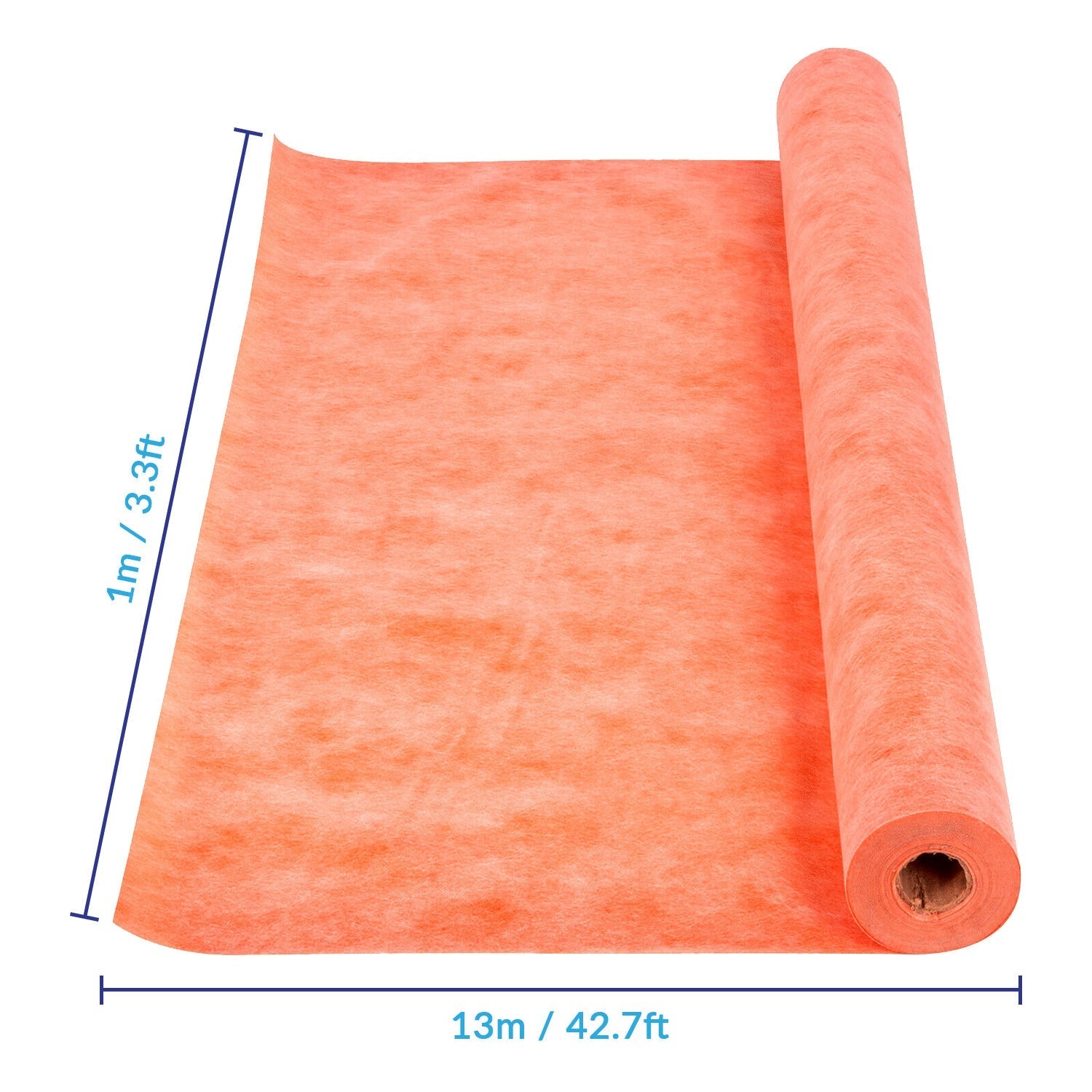 Ultra-Thin Orange Cloth Underlay for Walls & Floors – Waterproof Decoupling Membrane