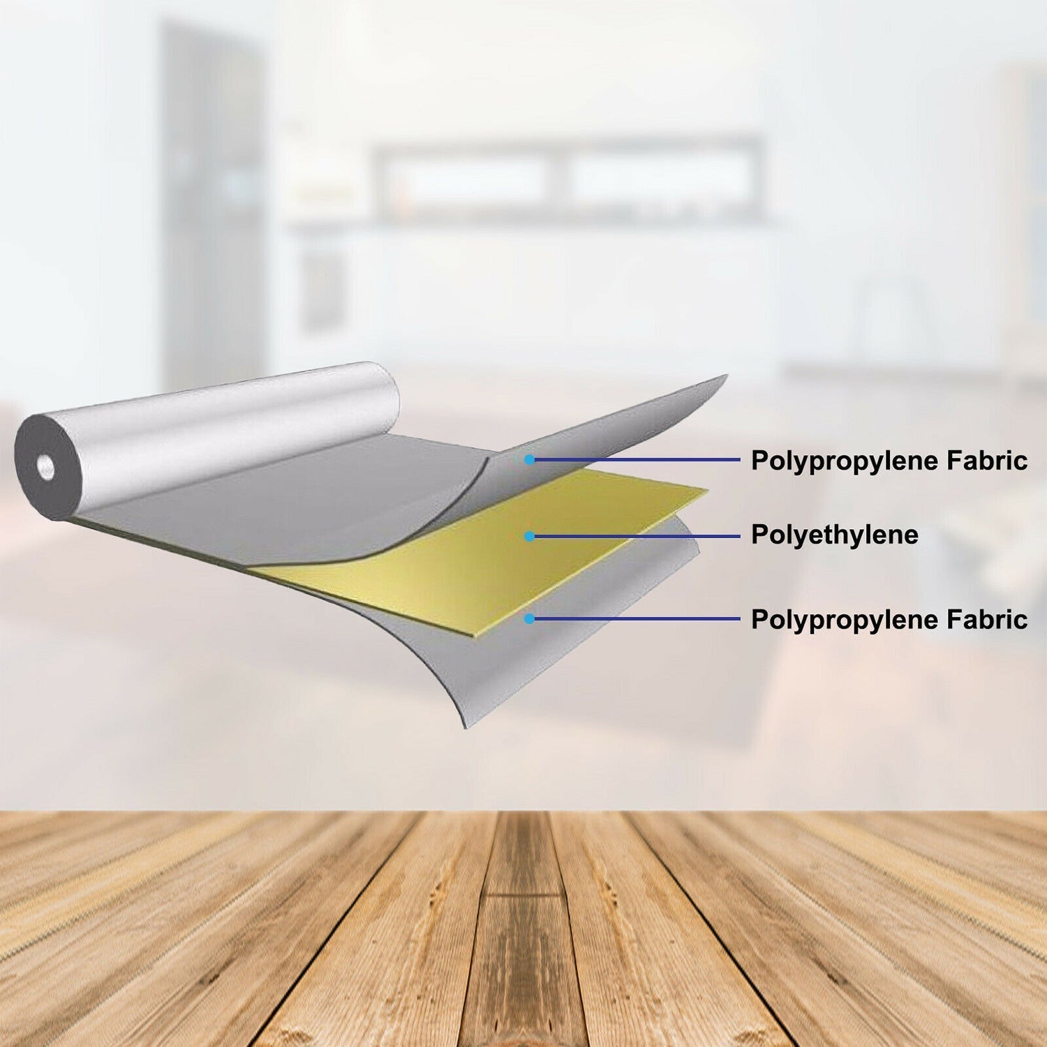 Ultra Thin Wall & Floor Orange Cloth, Decoupling Membrane Waterproof Underlay