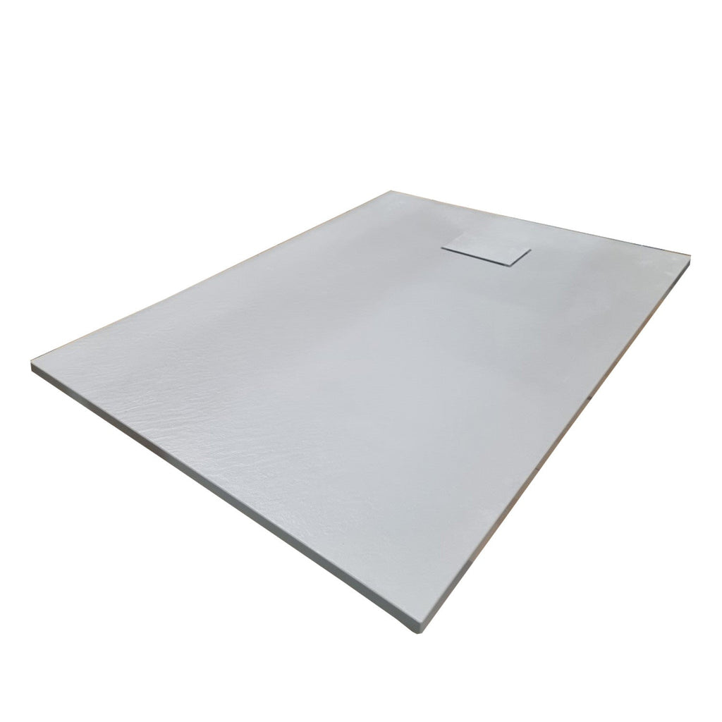 SMC Shower Base Pan Drain System – Curbless Non-Slip Wetroom Floor Tray, Durable Lightweight Sheet Moulding Compound
