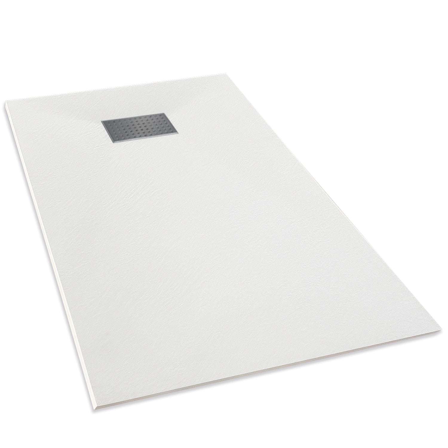 SMC Shower Base Pan Drain System – Curbless Non-Slip Wetroom Floor Tray, Durable Lightweight Sheet Moulding Compound