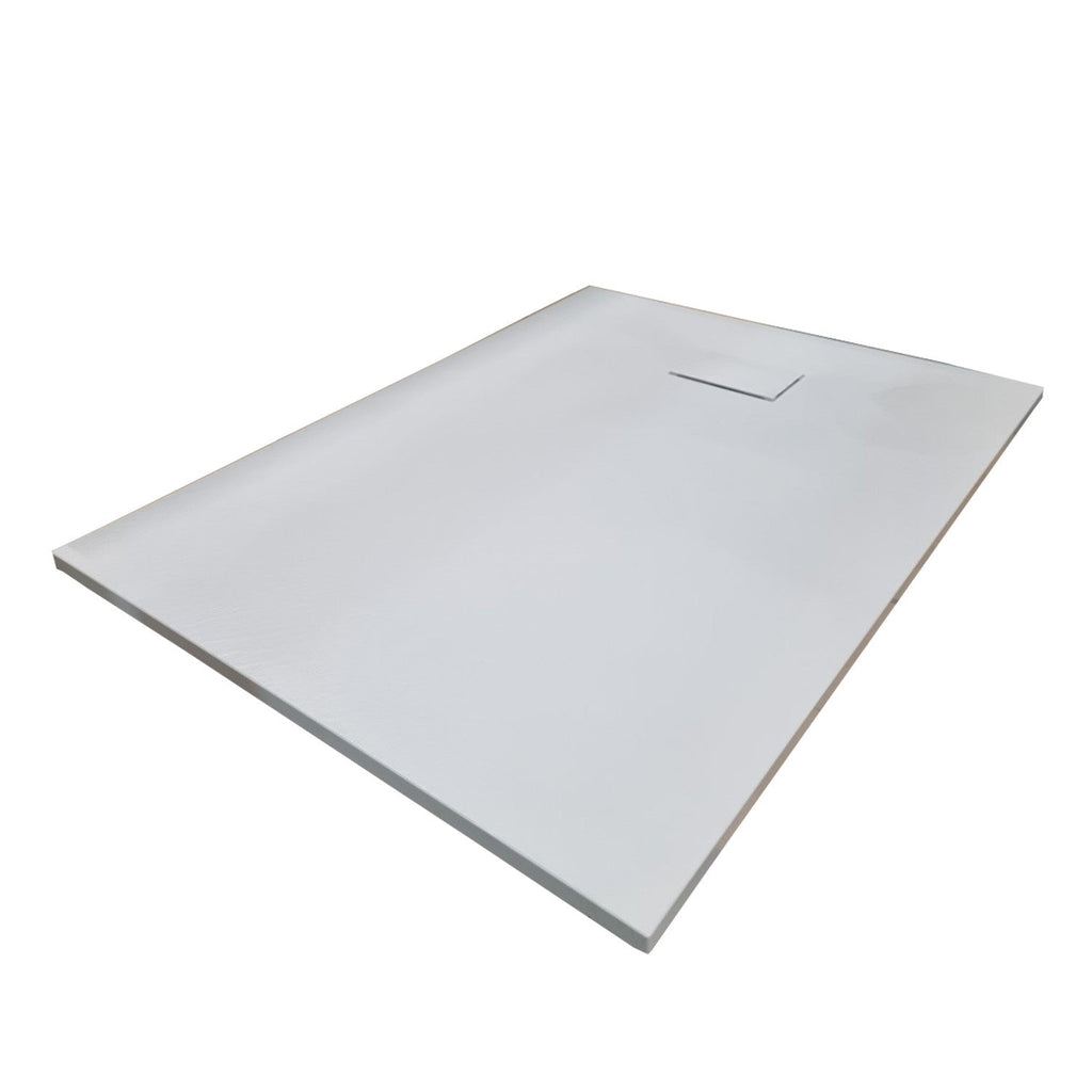 SMC Shower Base Pan Drain System – Curbless Non-Slip Wetroom Floor Tray, Durable Lightweight Sheet Moulding Compound