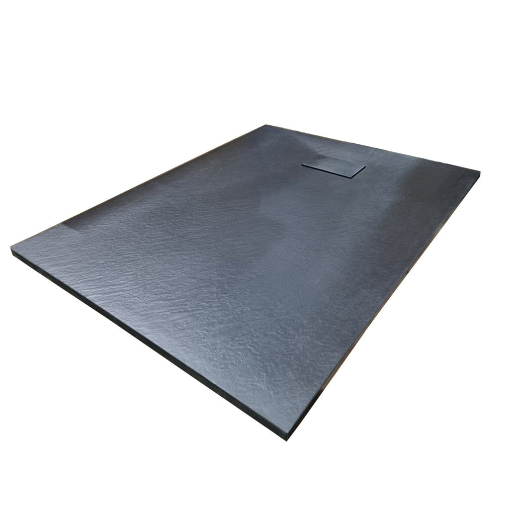 SMC Shower Base Pan Drain System – Curbless Non-Slip Wetroom Floor Tray, Durable Lightweight Sheet Moulding Compound