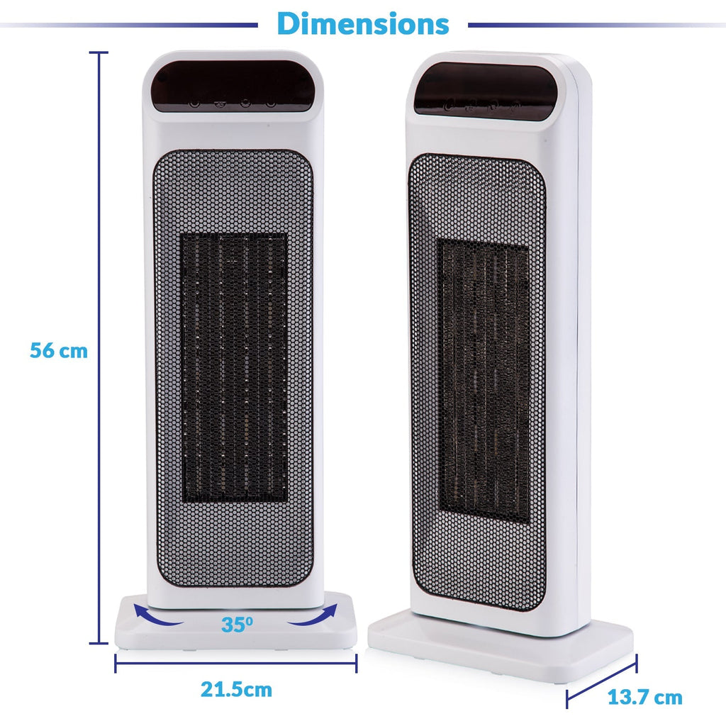 Electric Desk Heater 2000W – Compact Vertical Indoor Heater, Low Noise & Energy Efficient