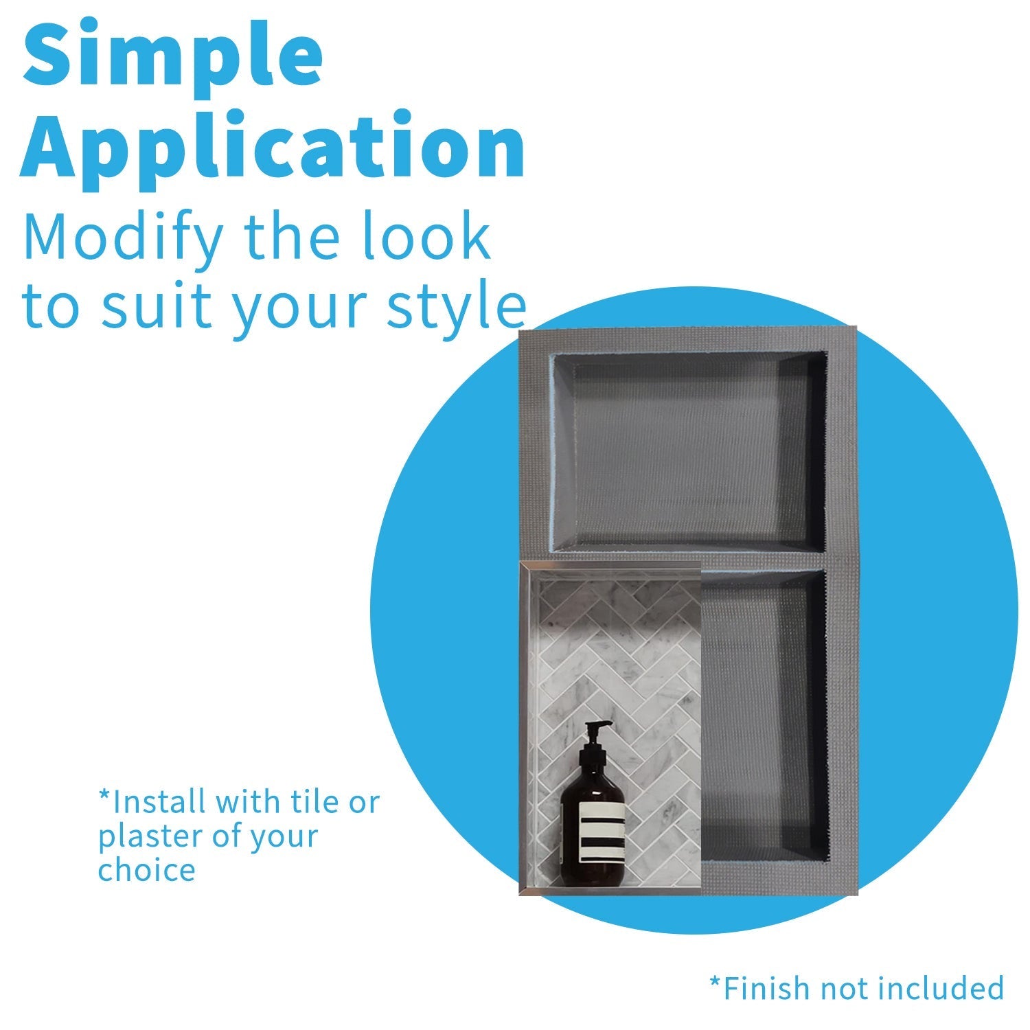 Shower Niche – Tile-Ready Shelf, Waterproof Recessed Alcove for Wet Rooms, Simple Installation