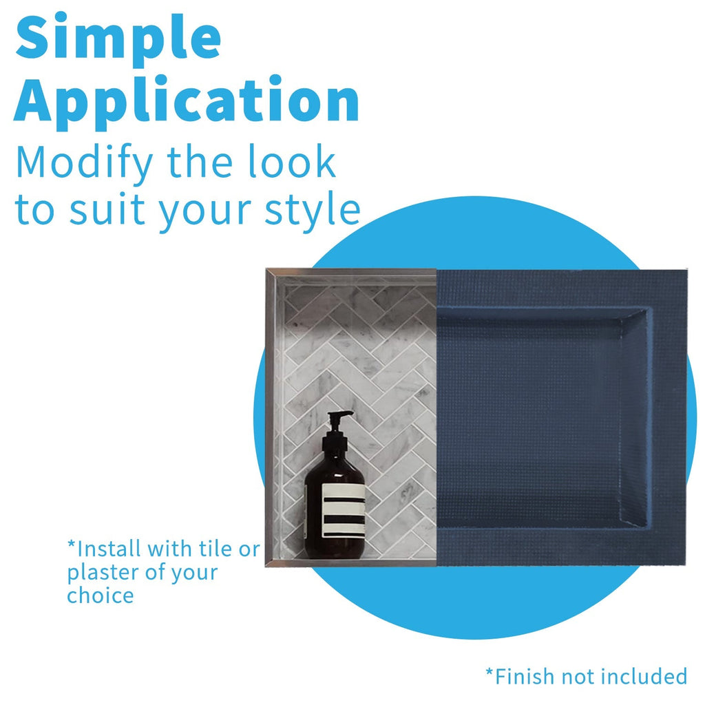 Shower Niche – Tileable Shelf, Waterproof Recess Alcove for Wet Rooms, Built-In Storage