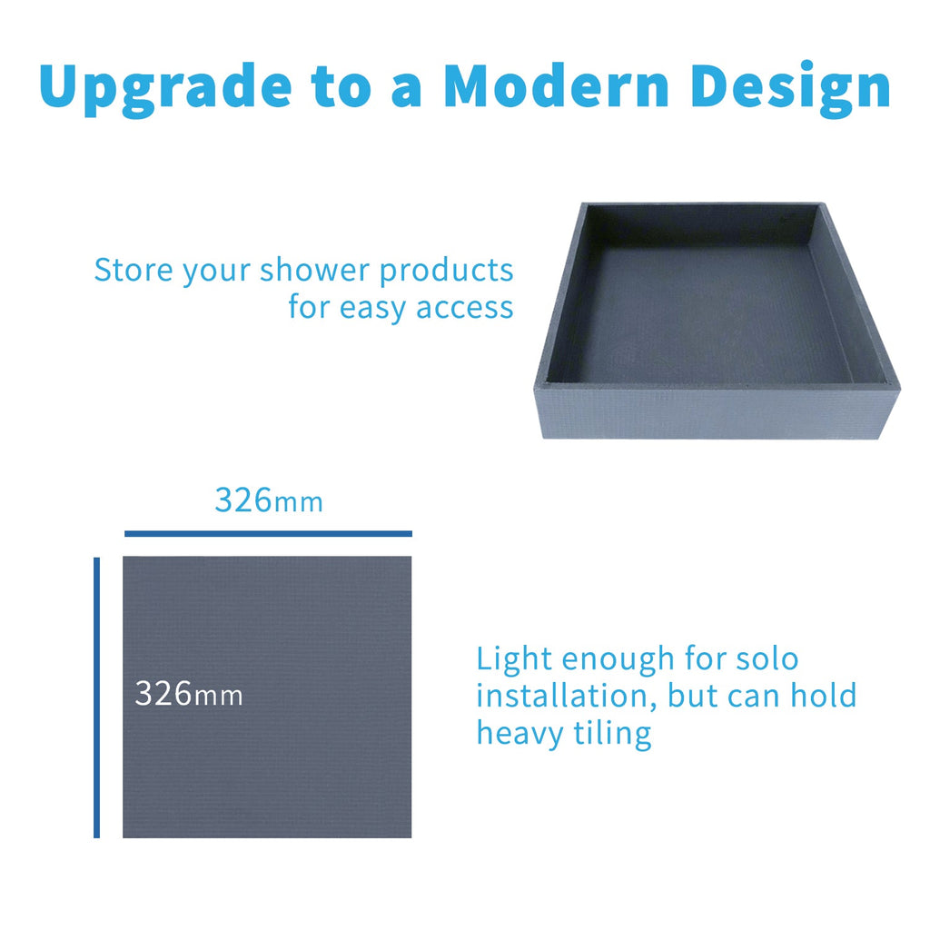 Shower Niche Sleek Design – Tile-Ready Shelf, Waterproof Alcove for Wet Rooms & Showers